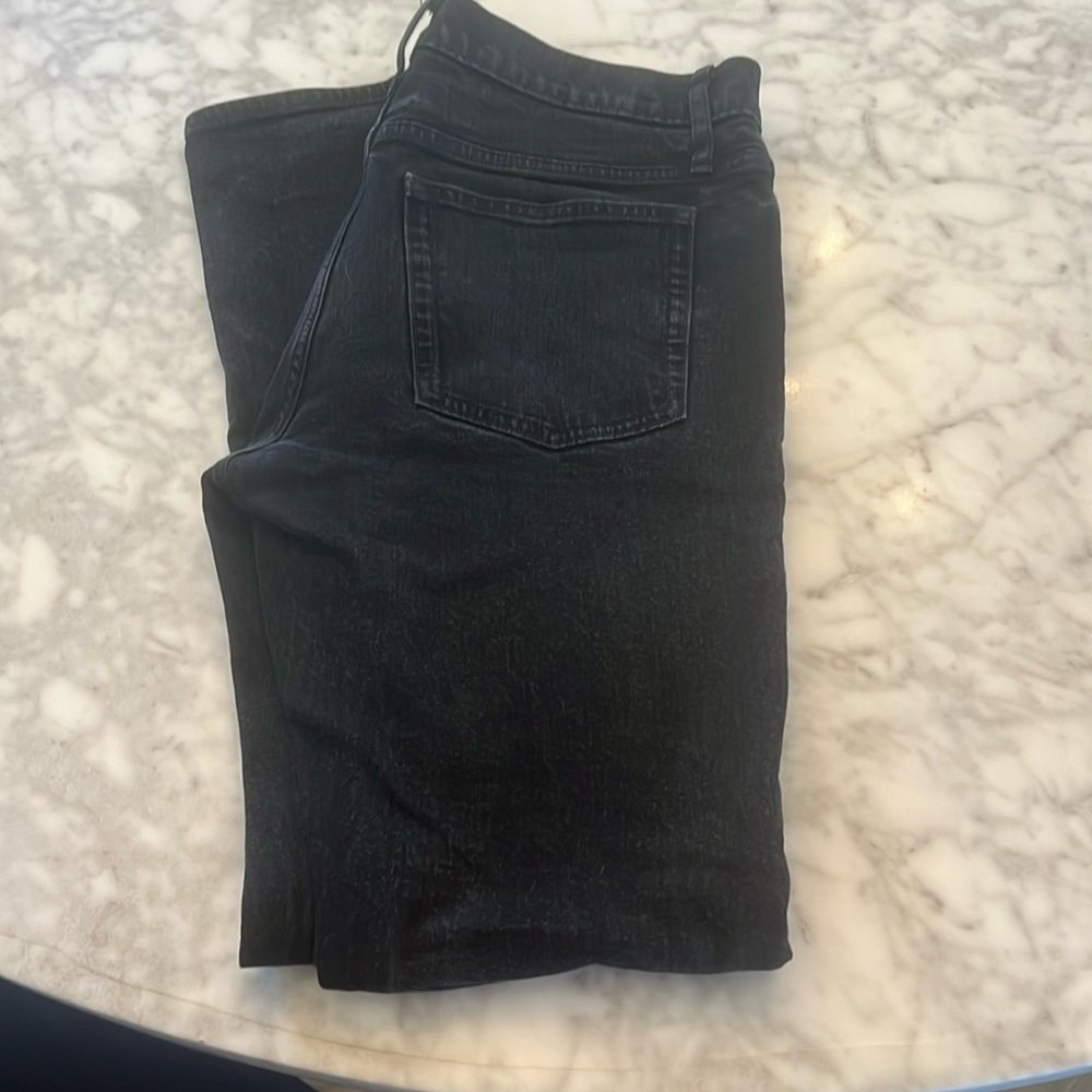 Like new faded black J.Crew flex jeans